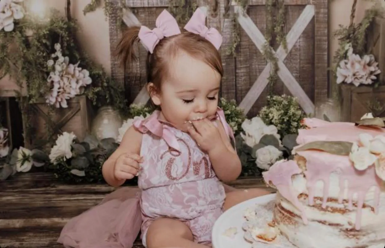 $20.00 EA - 12-24M X 2 -- BEST SELLER  - Birthday Vintage Rose & Lace Tutu Romper