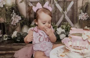 $20.00 EA - 12-24M X 2 -- BEST SELLER  - Birthday Vintage Rose & Lace Tutu Romper