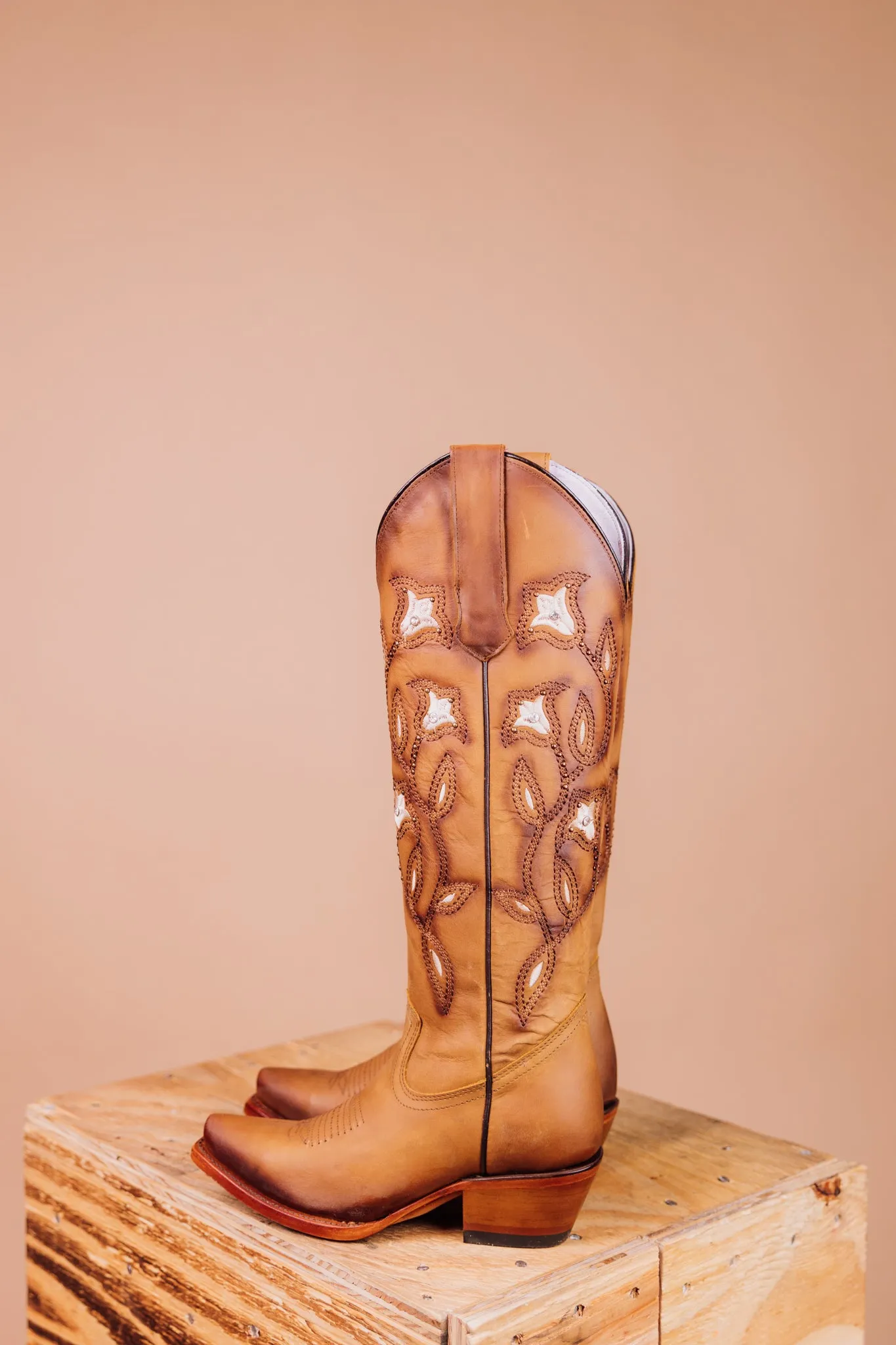Angela Tall Point Toe Cowgirl Boot FINAL SALE