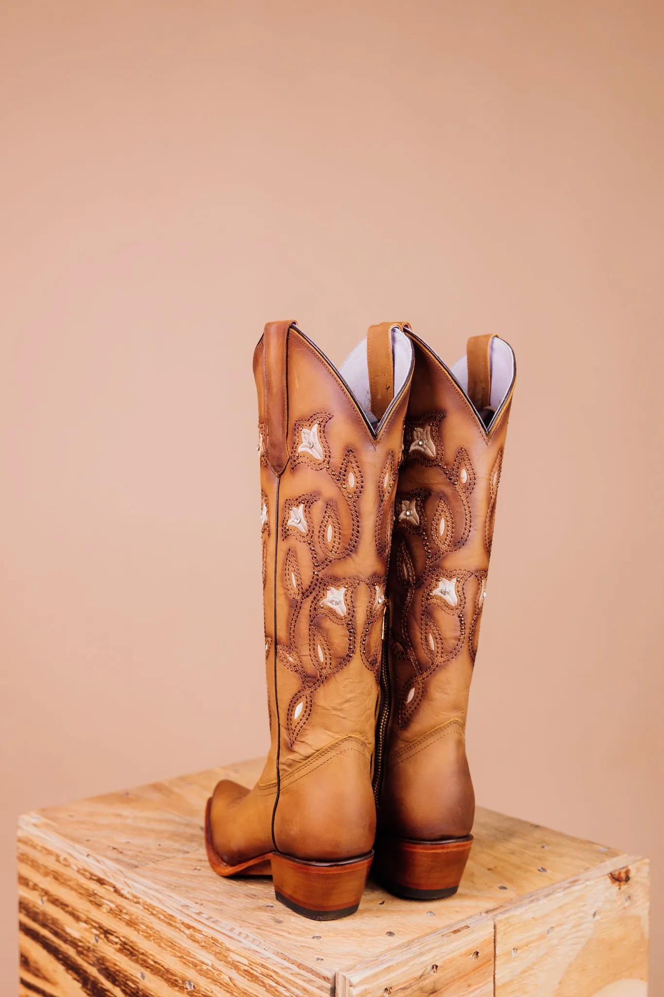 Angela Tall Point Toe Cowgirl Boot FINAL SALE