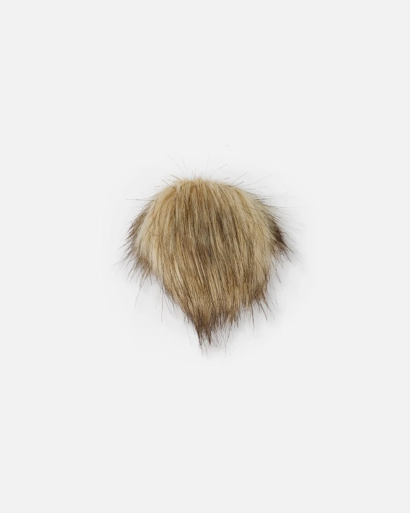 Beige Fake Fur Pompom For Hat