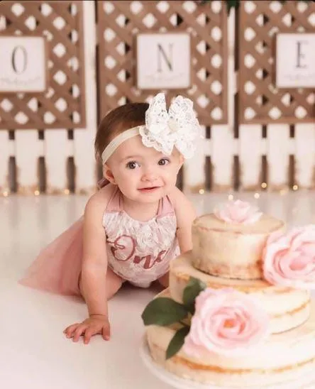 BEST SELLER  - Birthday Vintage Rose & Lace Tutu Romper