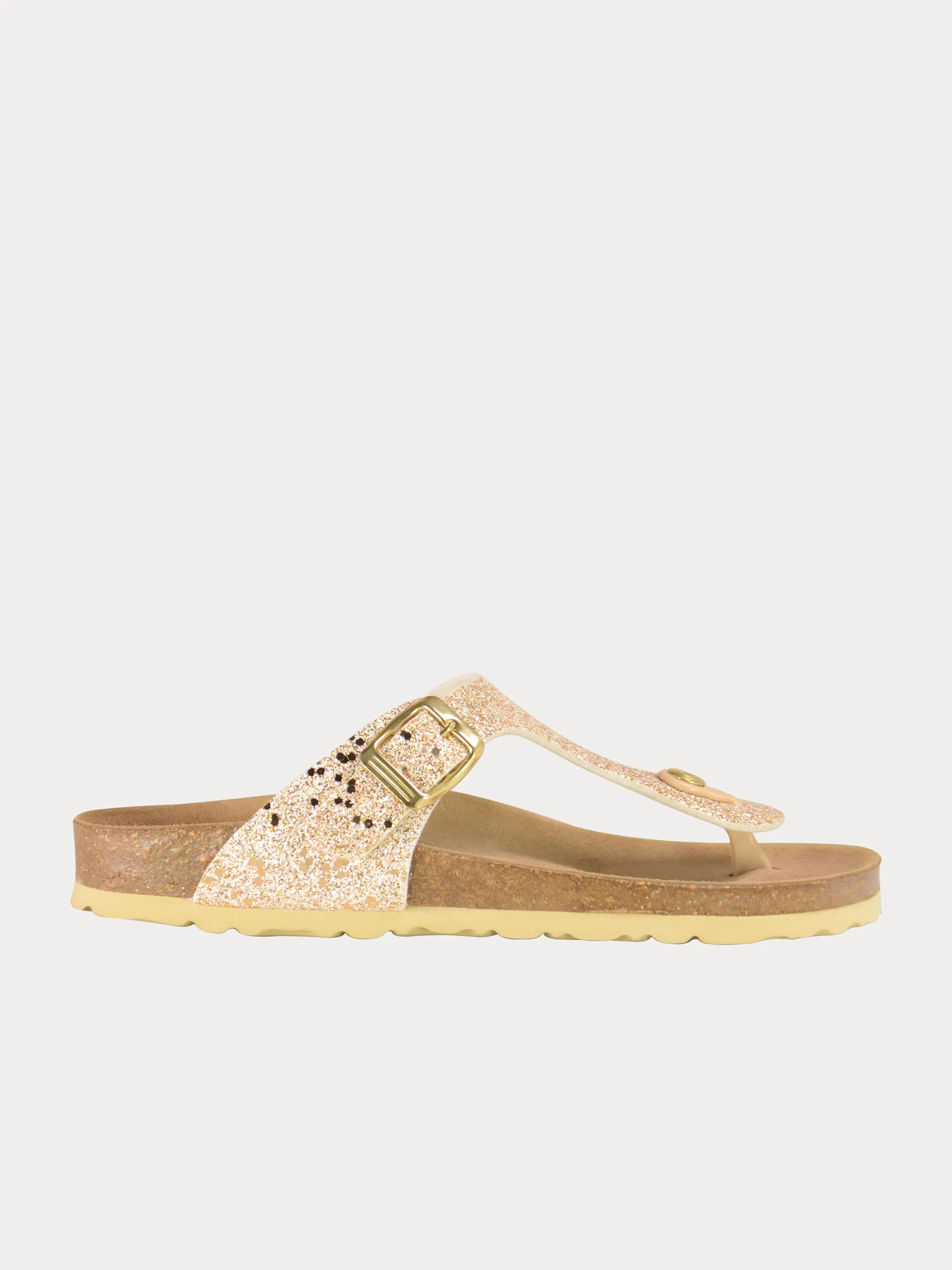 Biochic Women Shimmery Flat Sandals