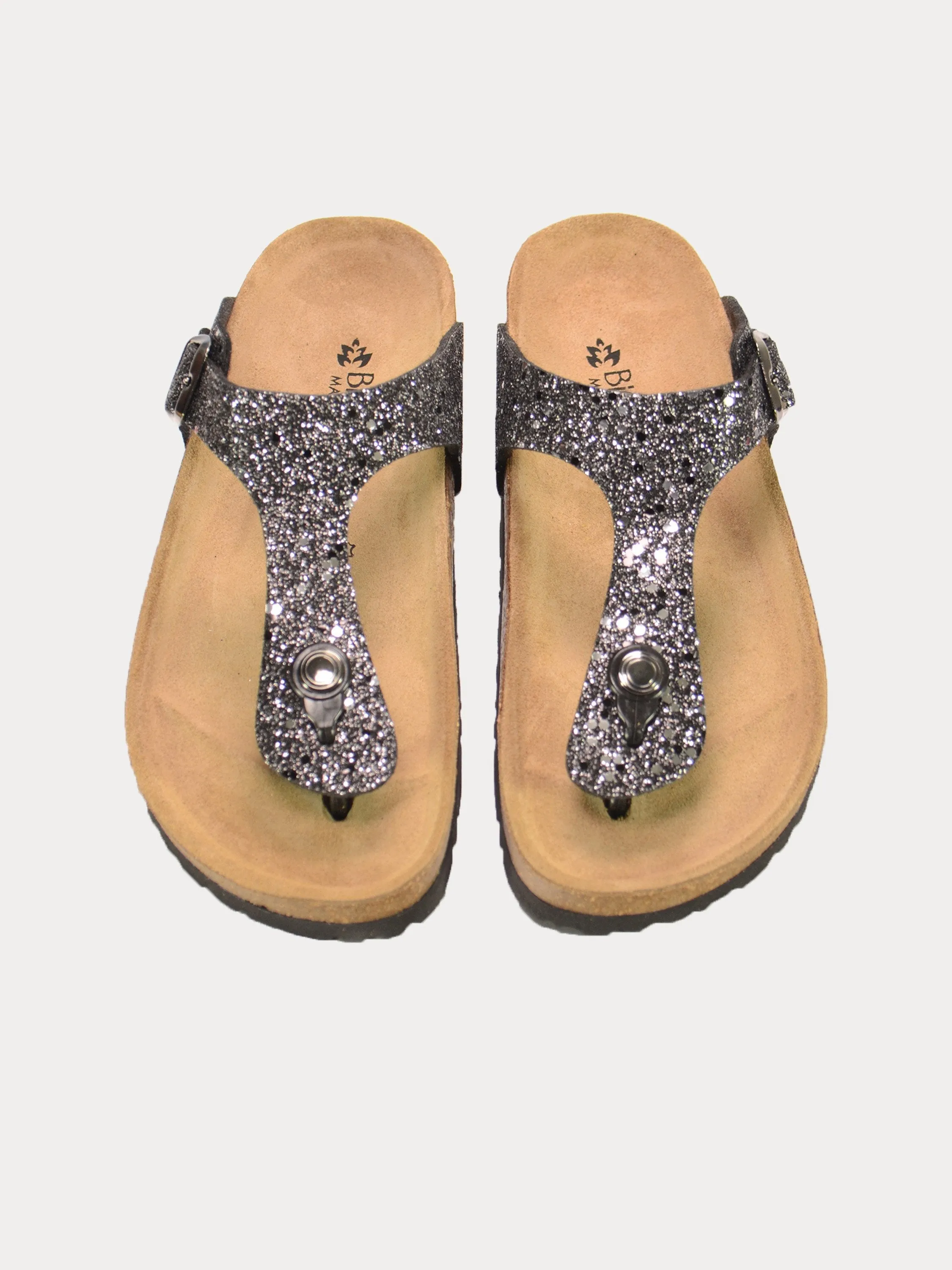Biochic Women Shimmery Flat Sandals