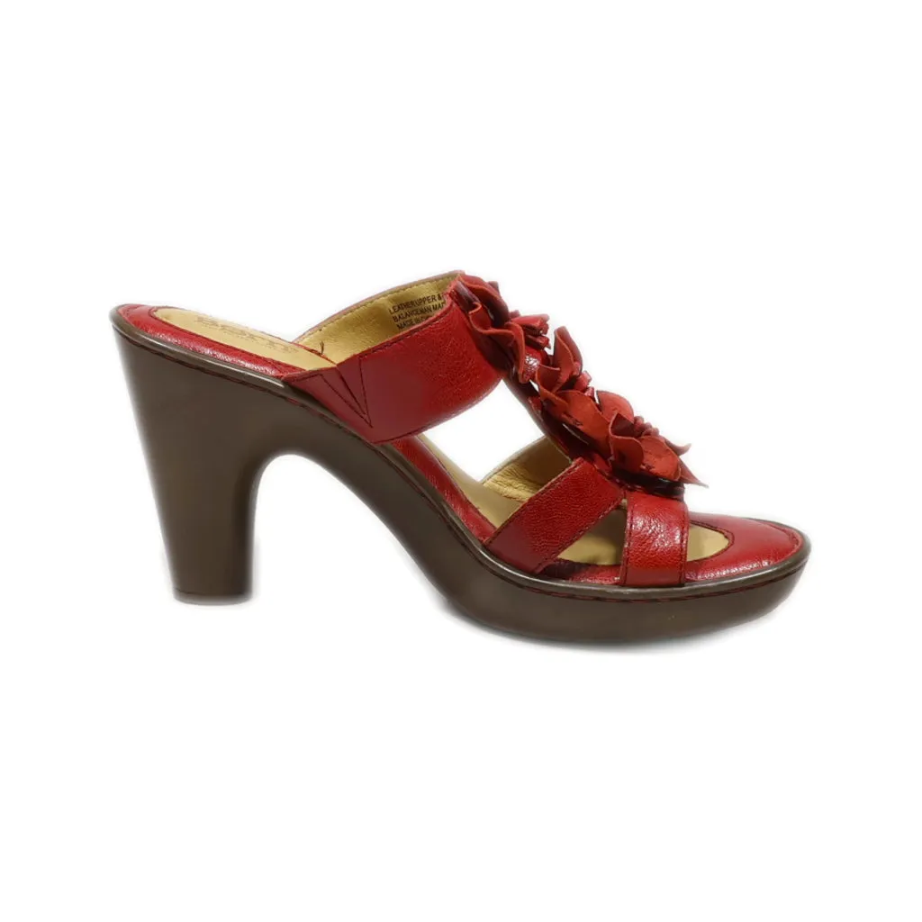 Born High-Heel Sandals Leather Red Colour For Women