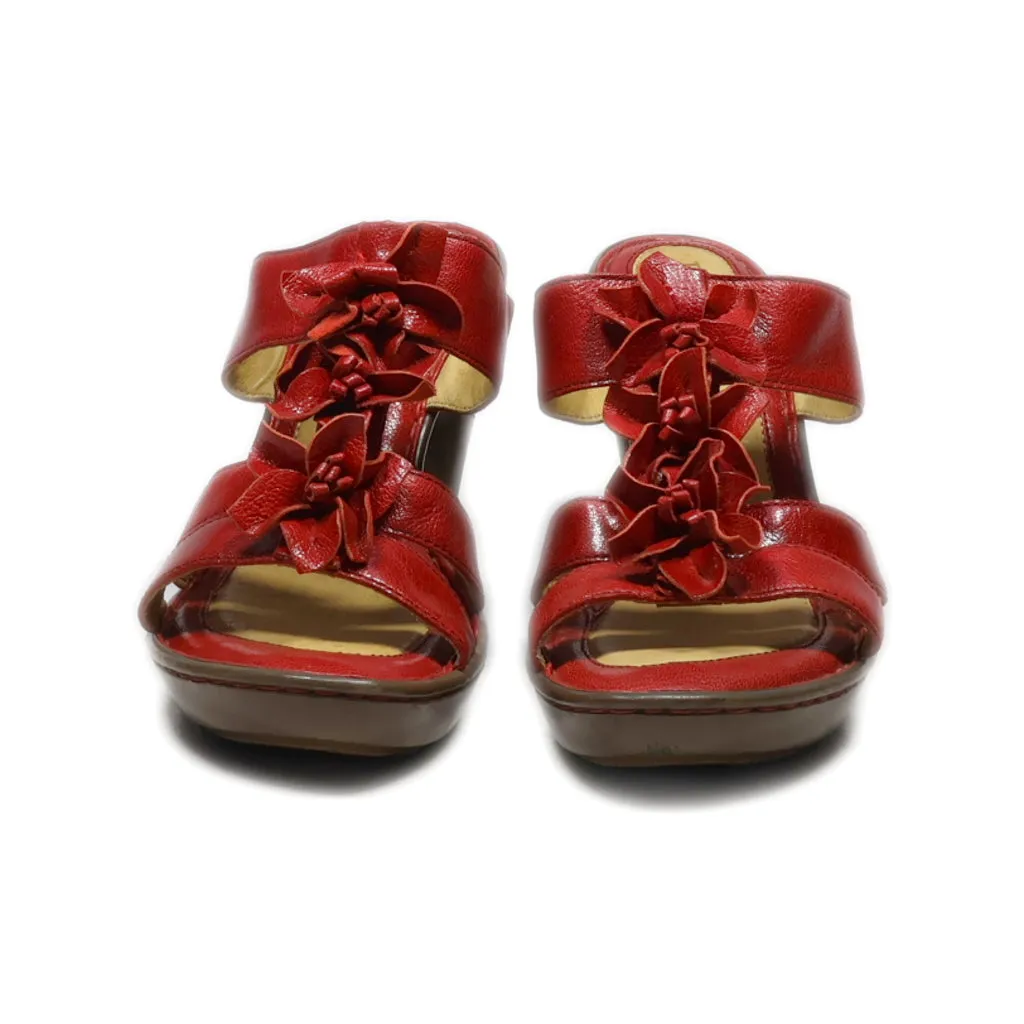 Born High-Heel Sandals Leather Red Colour For Women