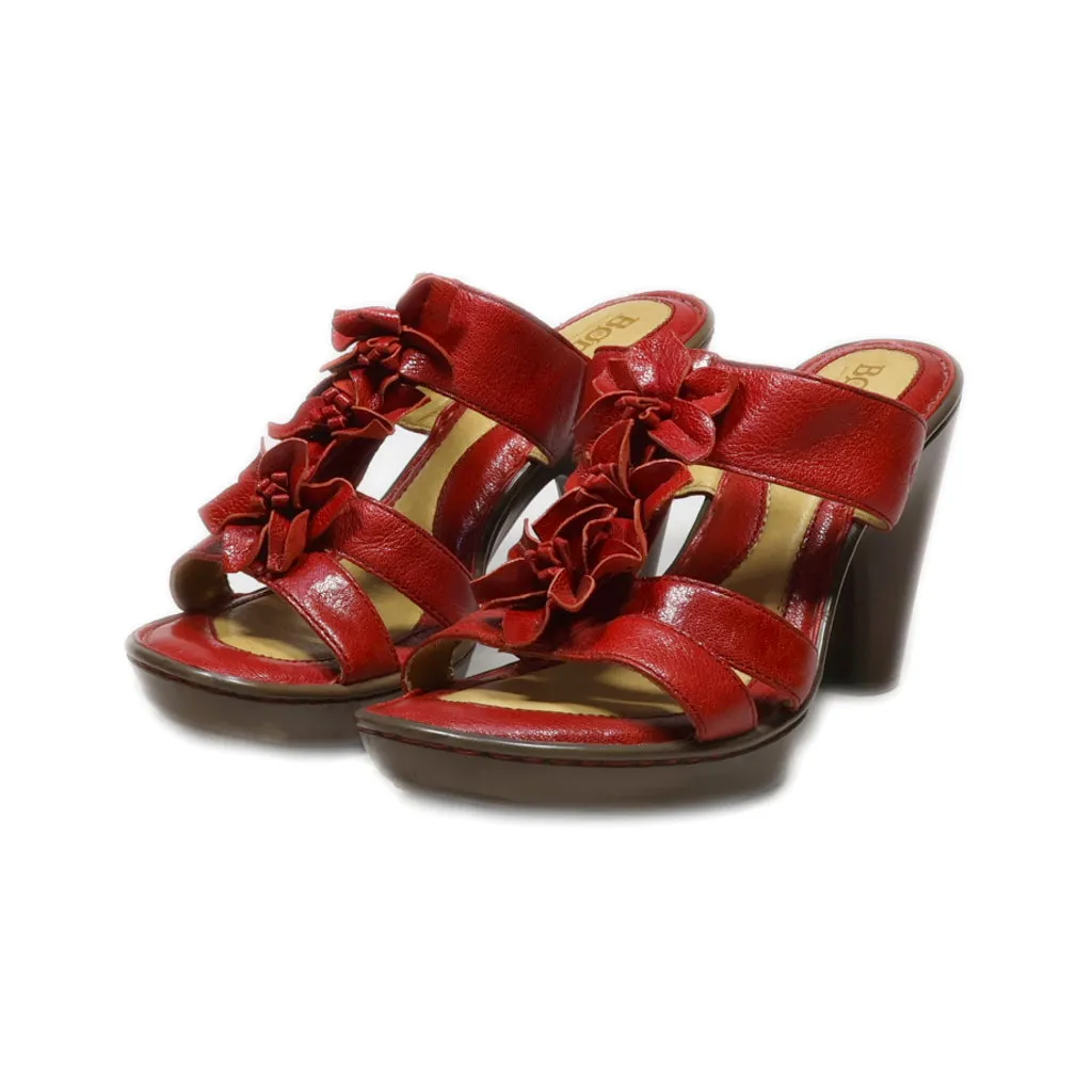 Born High-Heel Sandals Leather Red Colour For Women