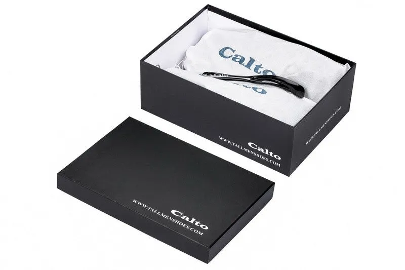 CALTO Leather High-Top Sneakers - Four Inches - G3332