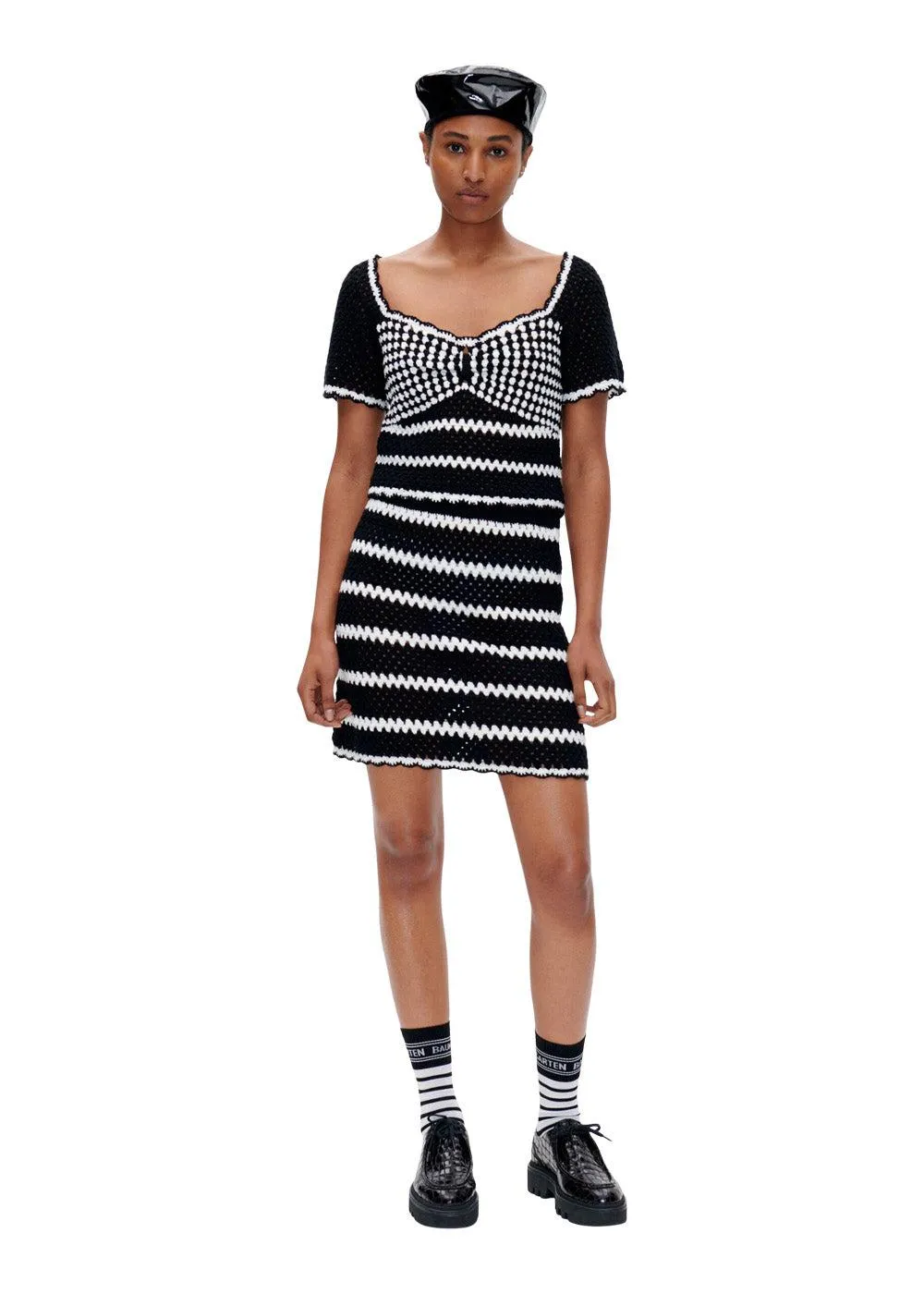 CAMILA - Black Creme Crochet