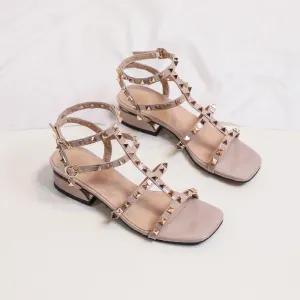 Chic studded sandals