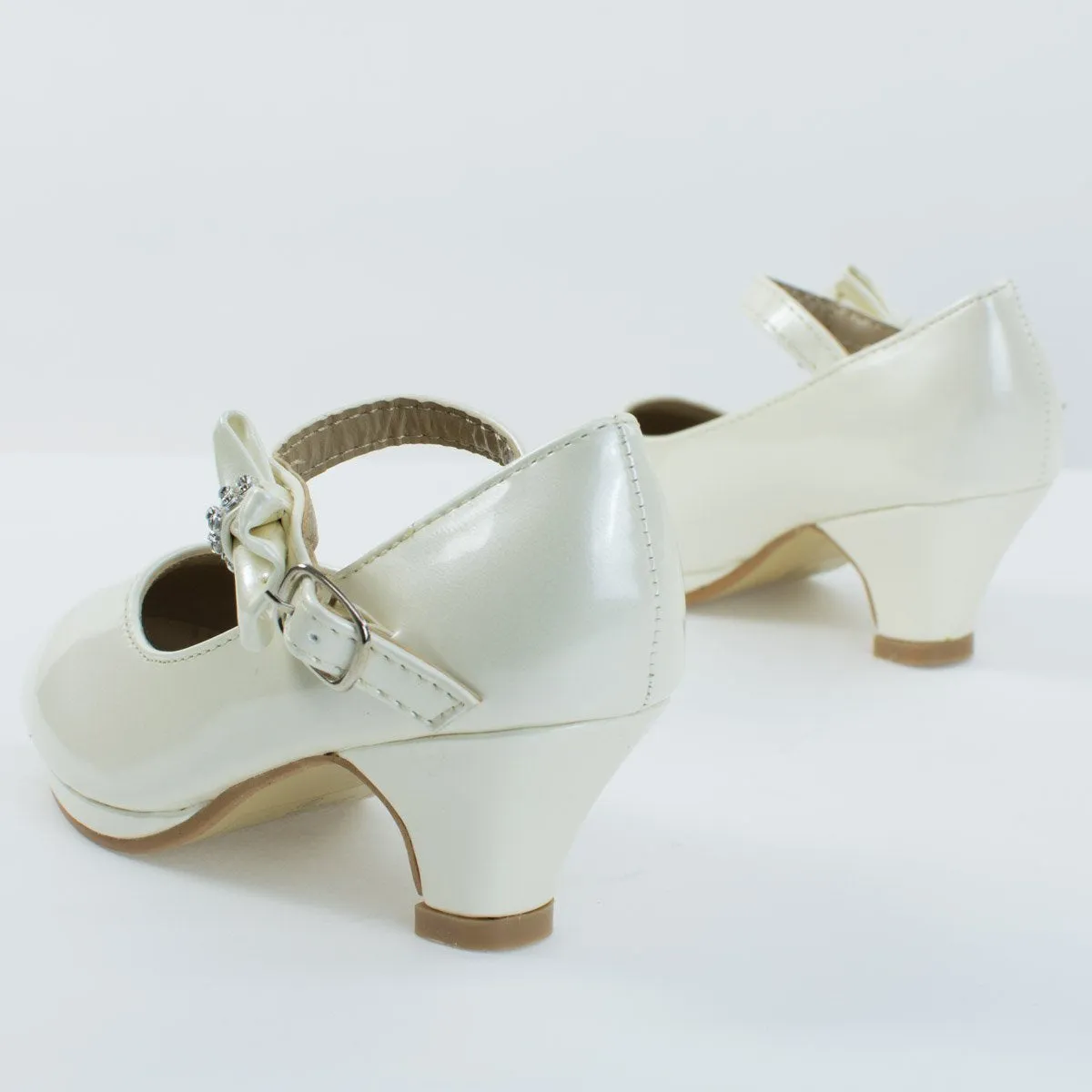 Girl Round Toe Mary-Jane Dress Pump w Platform. Children Shoes