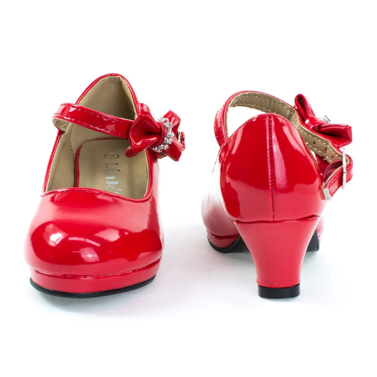 Girl Round Toe Mary-Jane Dress Pump w Platform. Children Shoes