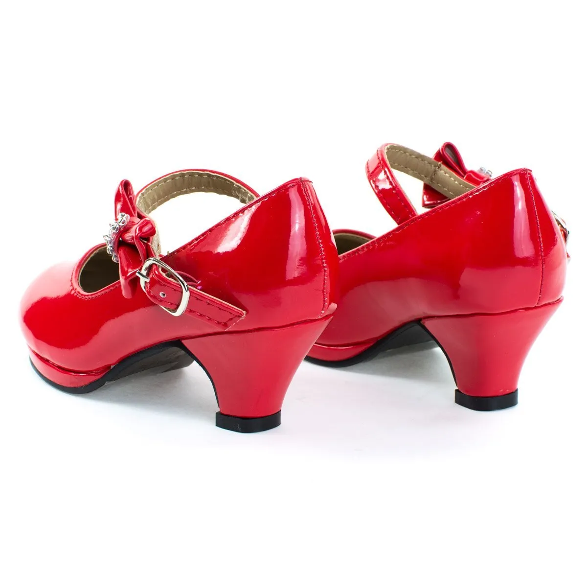 Girl Round Toe Mary-Jane Dress Pump w Platform. Children Shoes