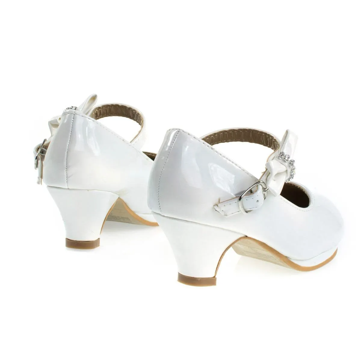 Girl Round Toe Mary-Jane Dress Pump w Platform. Children Shoes
