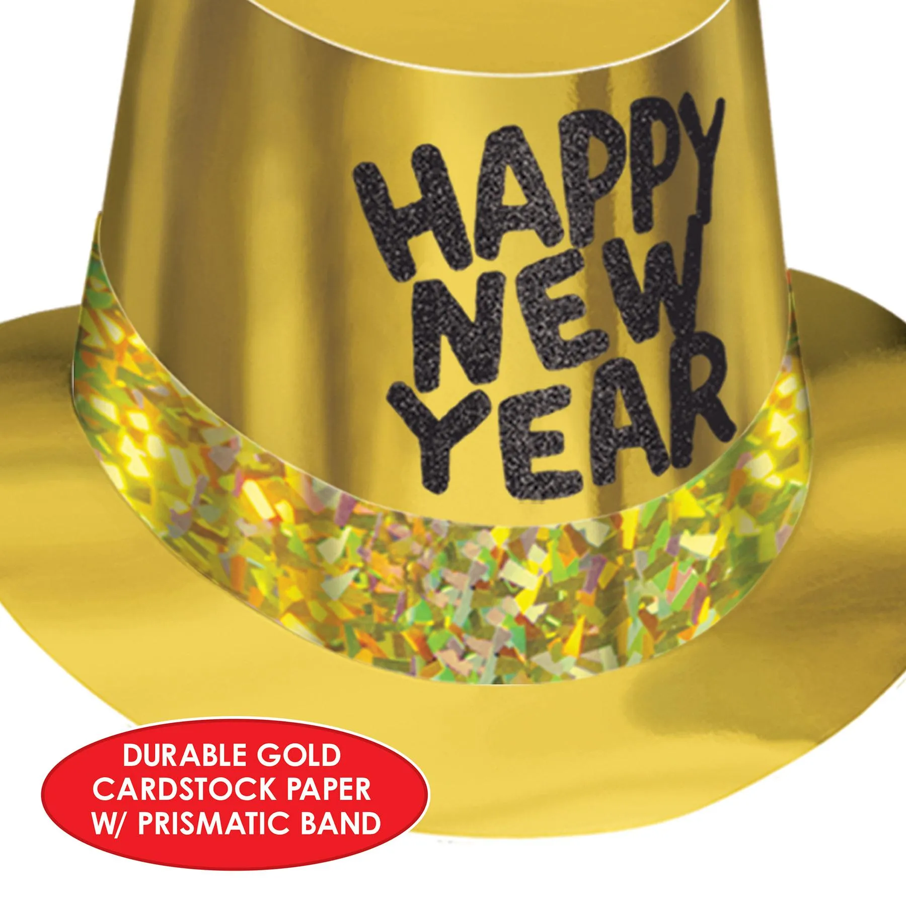 Gold Rush New Years Party Hi-Hat (25 per Case)