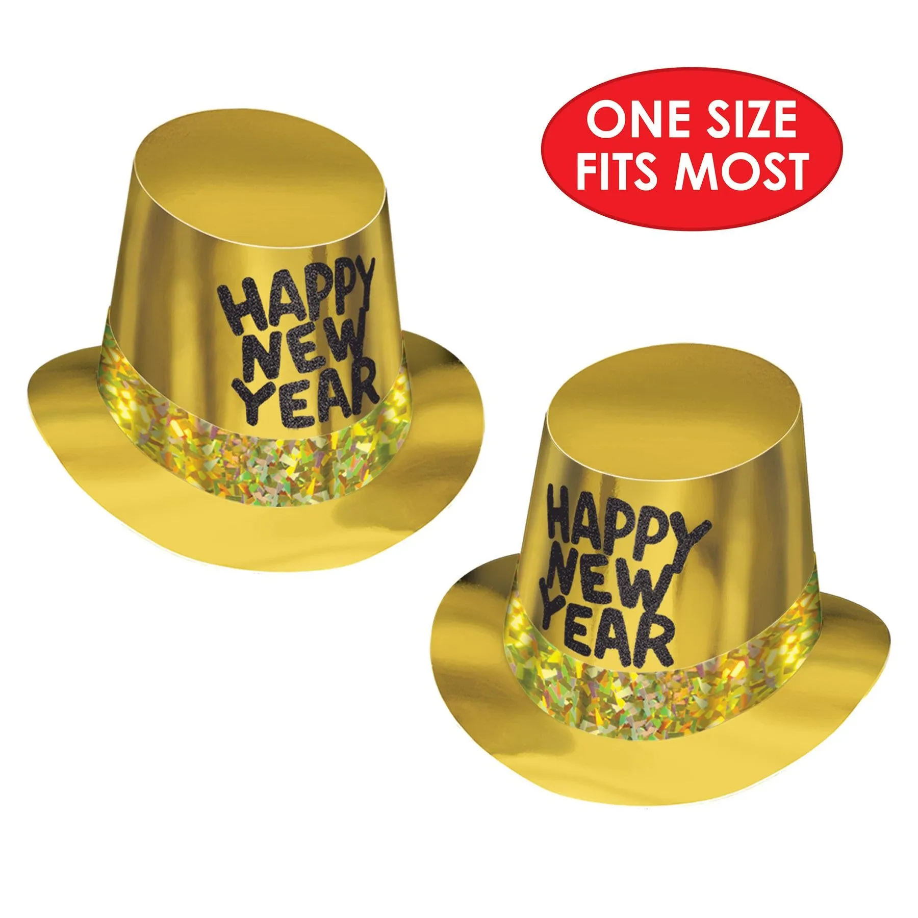 Gold Rush New Years Party Hi-Hat (25 per Case)