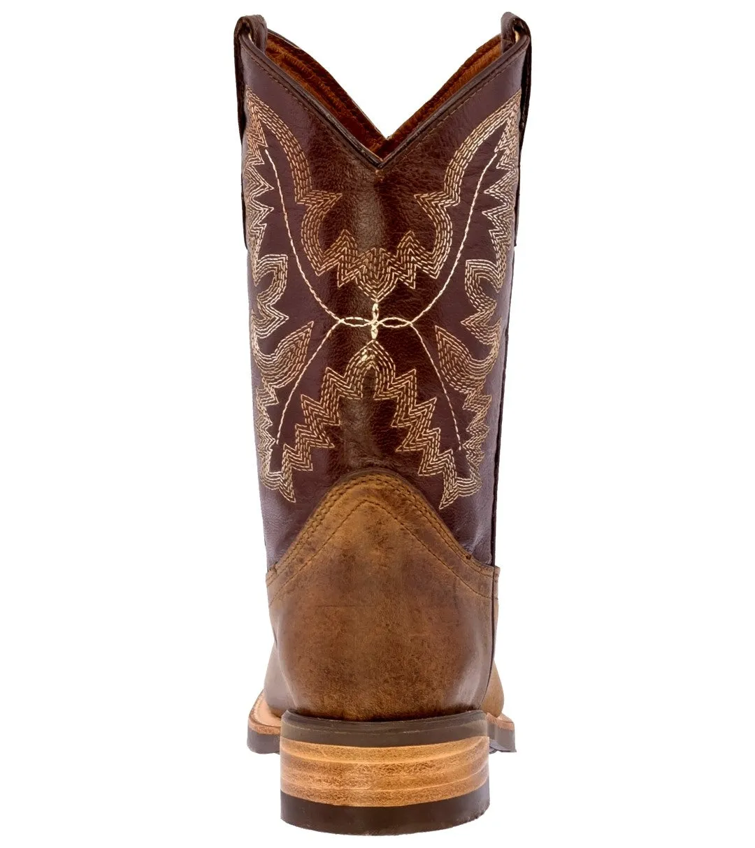 Kids Toddler Western Cowboy Boots Square Toe Brown - #194
