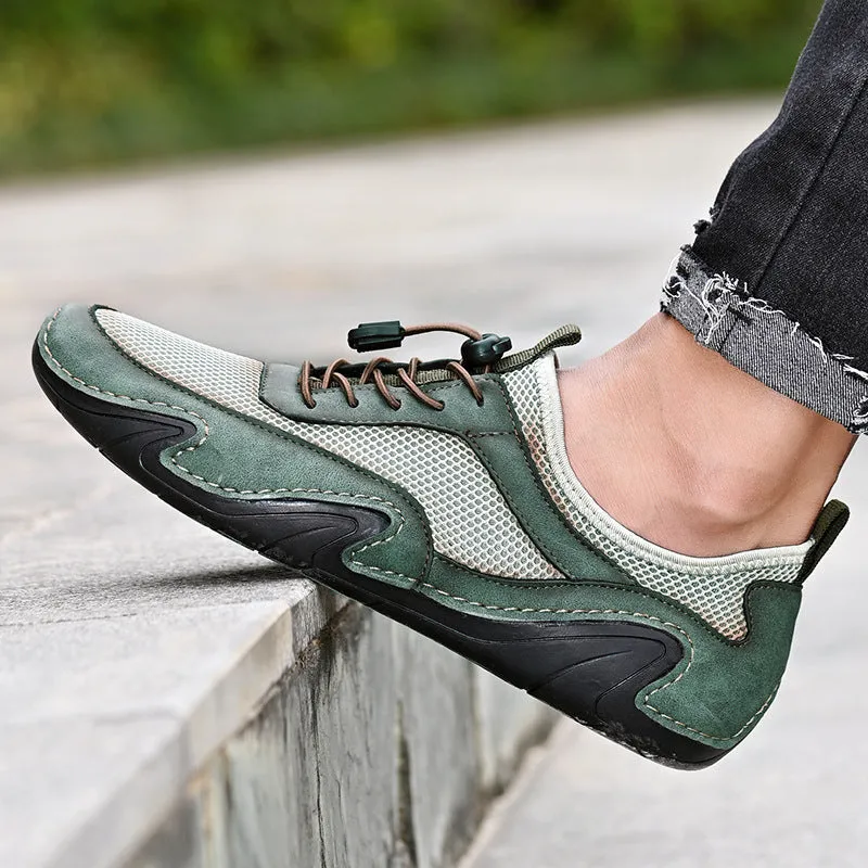Men's Hollow Leather Shoes