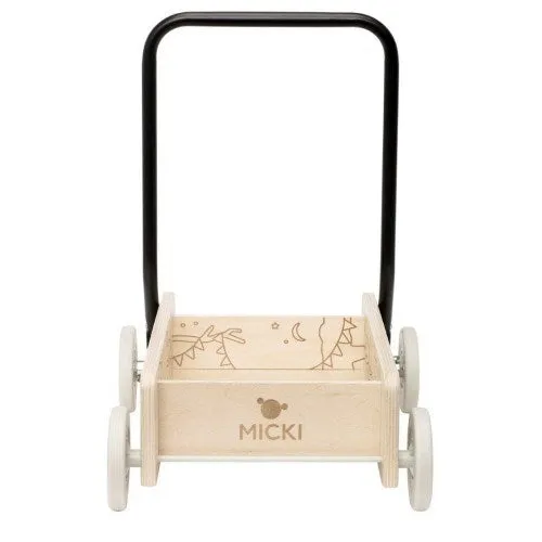 MICKI Premium - Wooden Adjustable Walker Natural