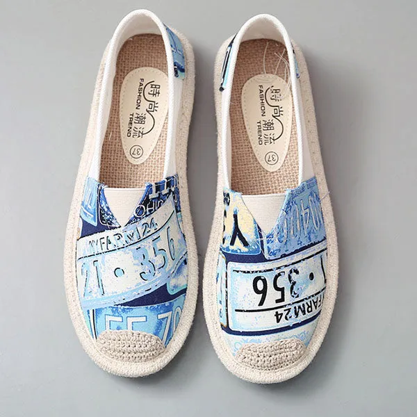 Women Flats Shoes Slip On Casual Ladies Canvas Shoes