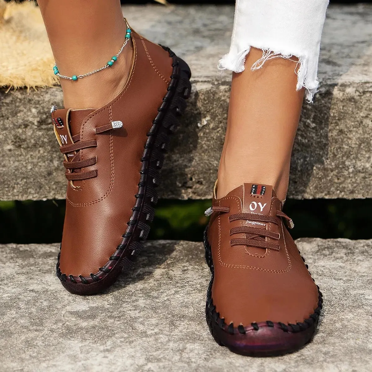 Women's Soft Leather Sneakers